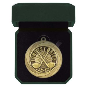 Superstar Longest Drive Golf Medal in Box
