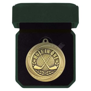 Superstar Hole in One Golf Medal & Box