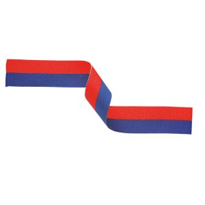 Standard 22mm Red/Blue Medal Ribbon