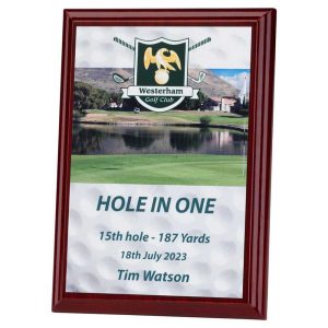 Golf Custom Print Plaque