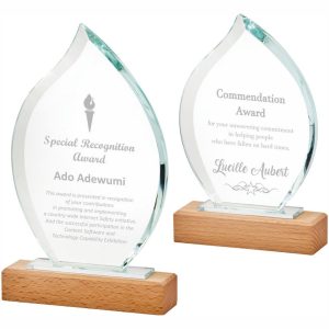 Flame Crystal & Wood Awards