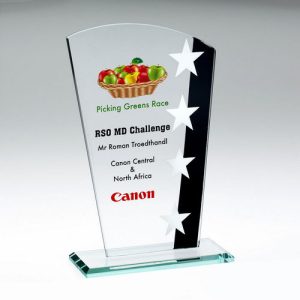 Luna Star Glass Award Series - Colour Printed