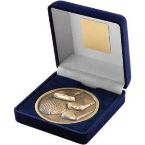 3 Club Golf Boxed Medallion - 2 colours