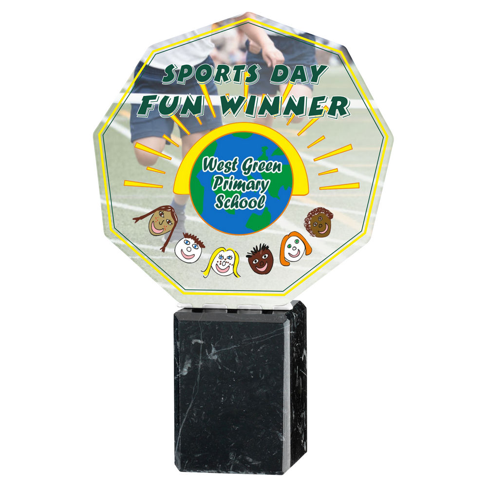 Nonagon Custom Print Award - Image 3